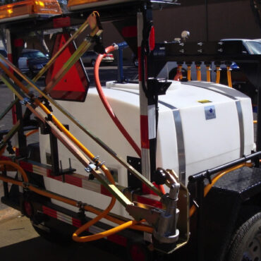 200 Gallon Weed Spray Trailer with Folding Boom