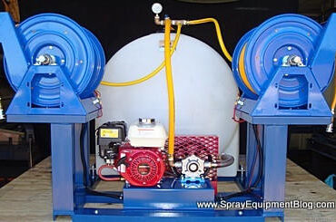 225 Gallon Skid Sprayer with dual Cox Hose Reels