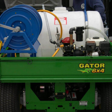 65 Gallon Weed Sprayer in John Deere Gator ATV