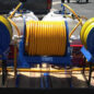 Dual tank termite sprayer.  Extra hose reel tied into the anti-siphon (air gap devices) of both tanks for faster fill