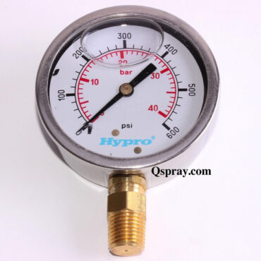 600 PSI Pressure Gauge - Liquid Filled