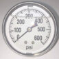 Pressure Gauge 600 PSI - Liquid Filled, Back Mount